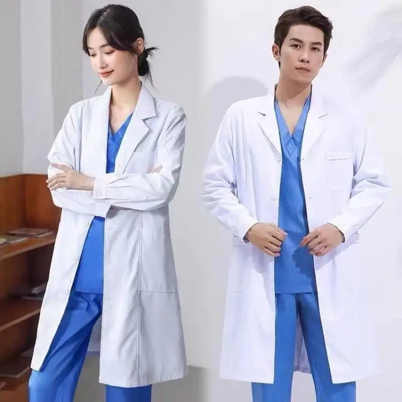 Medical Lab Coat - 흰색 실험실 코트 실험 의료 유니폼