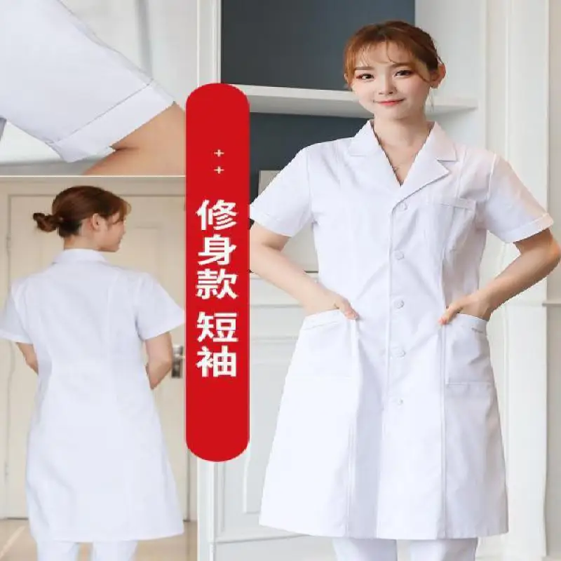 흰색 실험실 코트 실험 의료 유니폼 긴팔 학생 흰색 코 - Medical Lab Coat 리뷰 및 가격