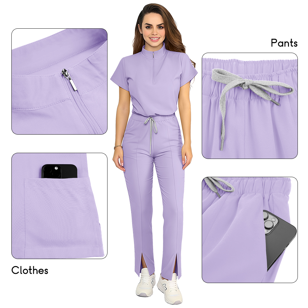 의료 작업복 상의 바지 의료복 여성 작업복 세트 의사  - Medical Lab Coat 리뷰 및 가격