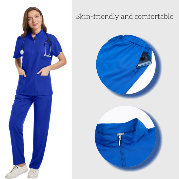 여성을위한 전문 의료 스크럽 의사 간호사 유니폼 임상  - Medical Lab Coat 리뷰 및 가격